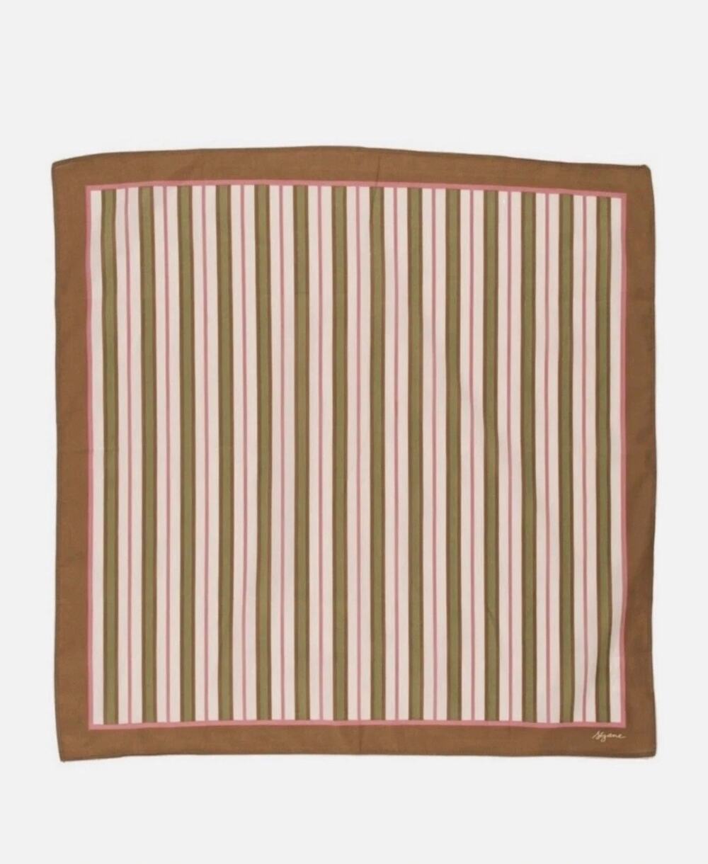 La Maille Sezane Striped Square Scarf NWT✨